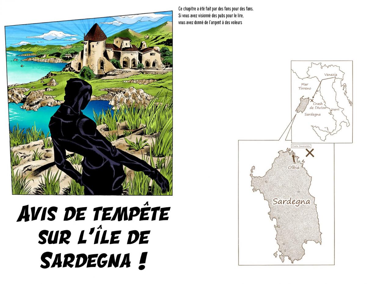 JoJo's Bizarre Adventure Part 5 Vento Aureo [Official Colored] Vol. 12 Ch. 102 Avis de tempête sur l'île de Sardegna !